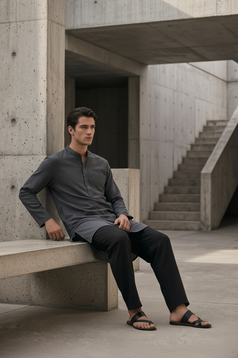 Premium Black Formal Pants for Short Kurtas