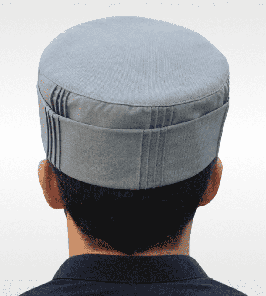 Classic Islamic kufi cap, angled view
