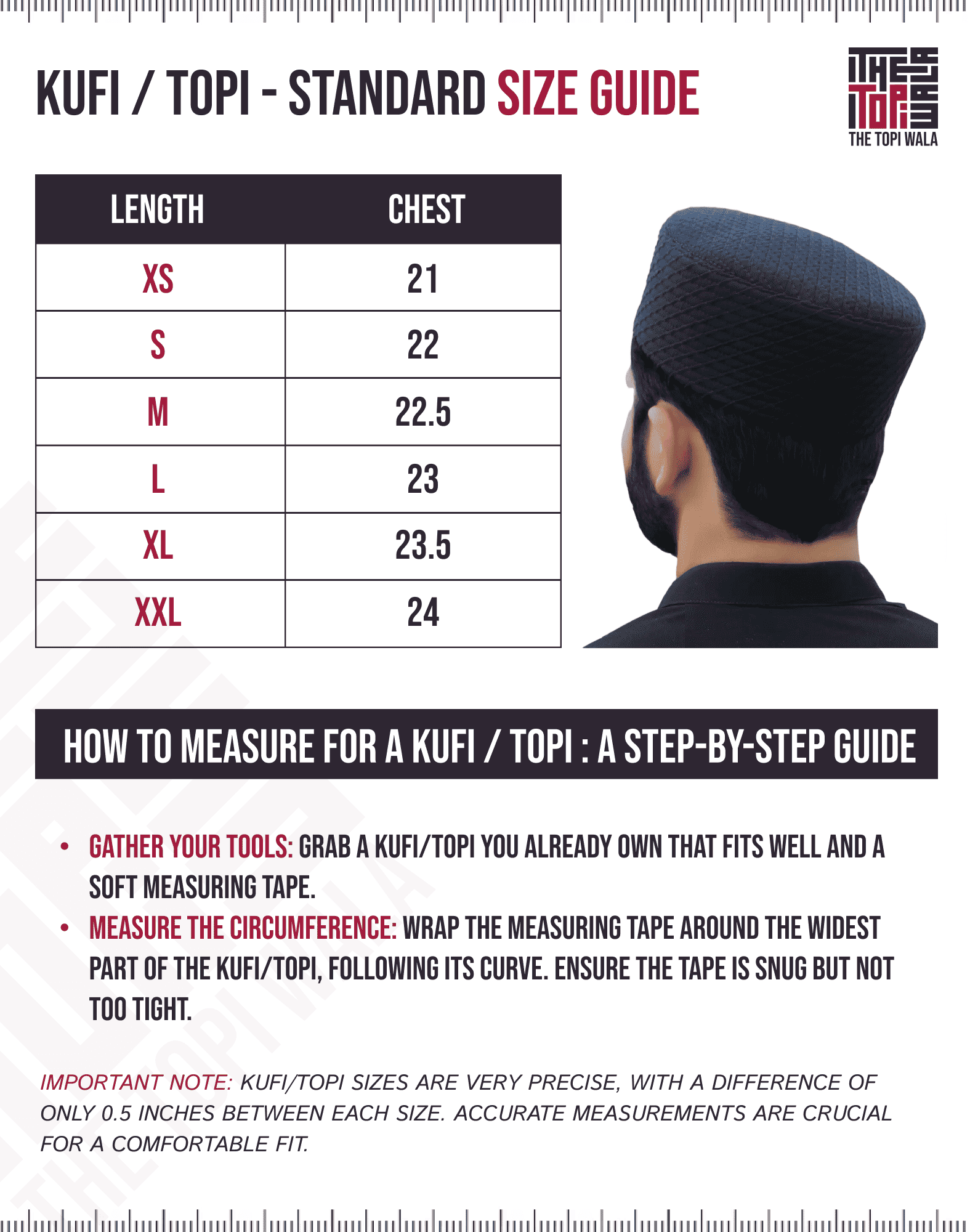 Classic Islamic kufi cap, detail view