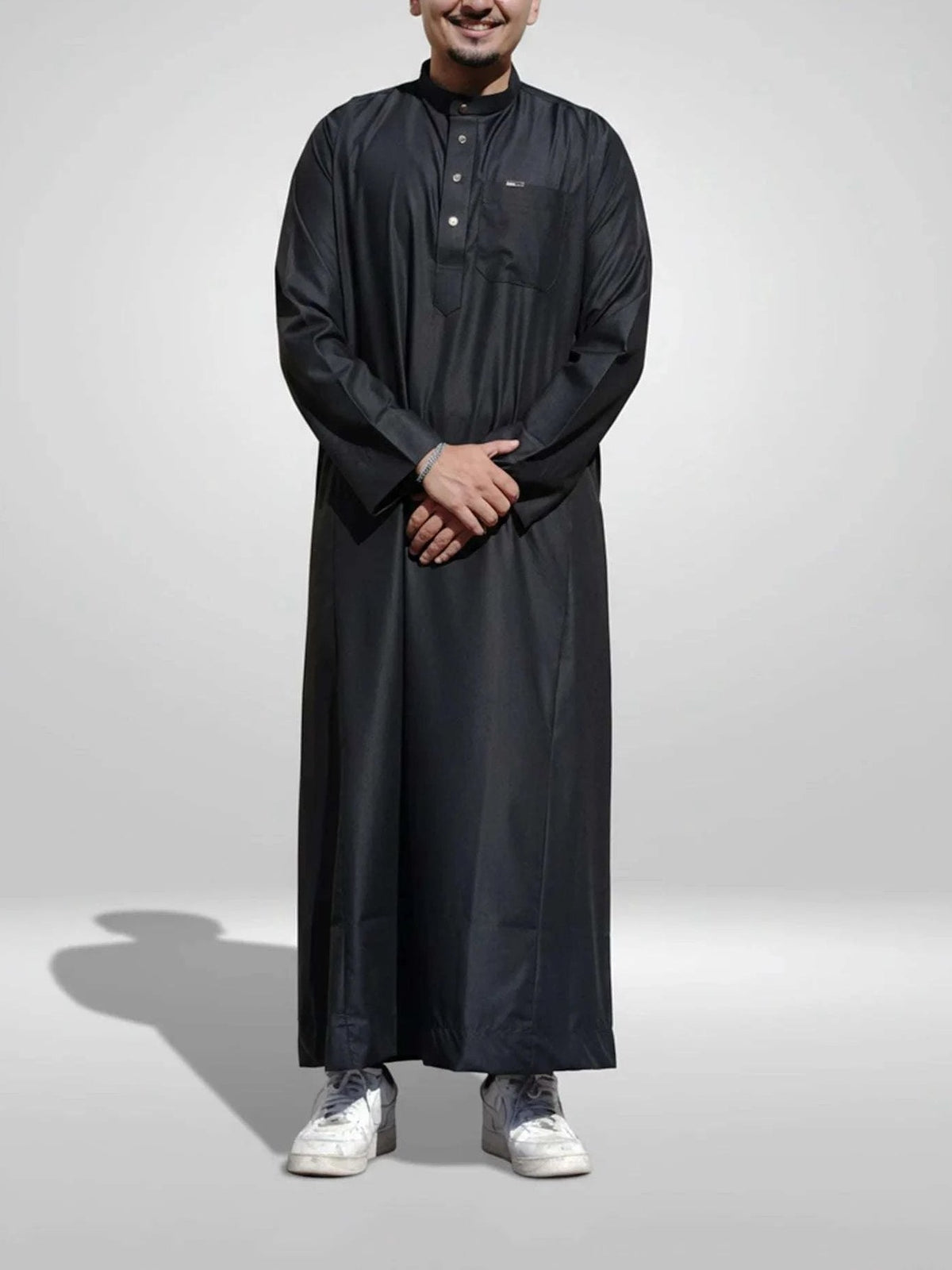 Plain black thobe