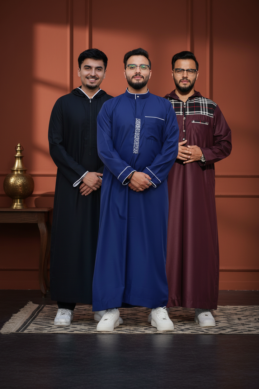Complete collection of Men's Islamic Thobes, Jubbas, and Muslim Clothing - The Topi Wala