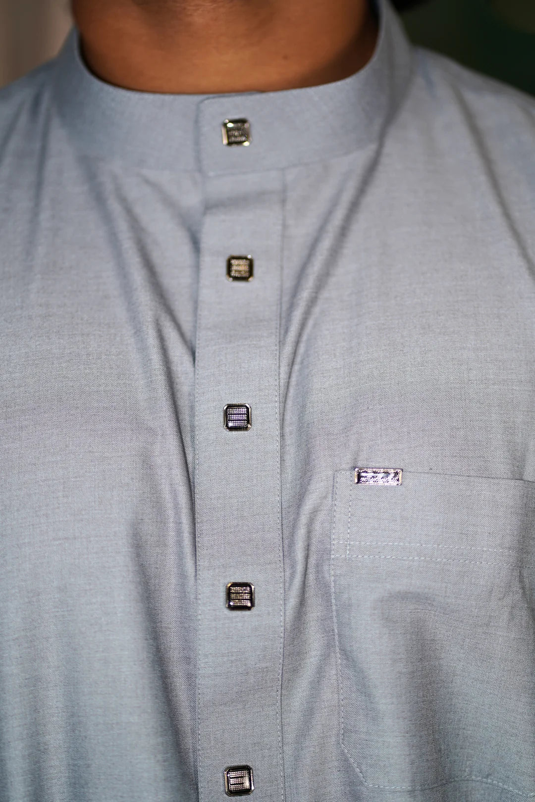 Plain Silver Gray Thobe | Essential Men's Daily Wear Jubba