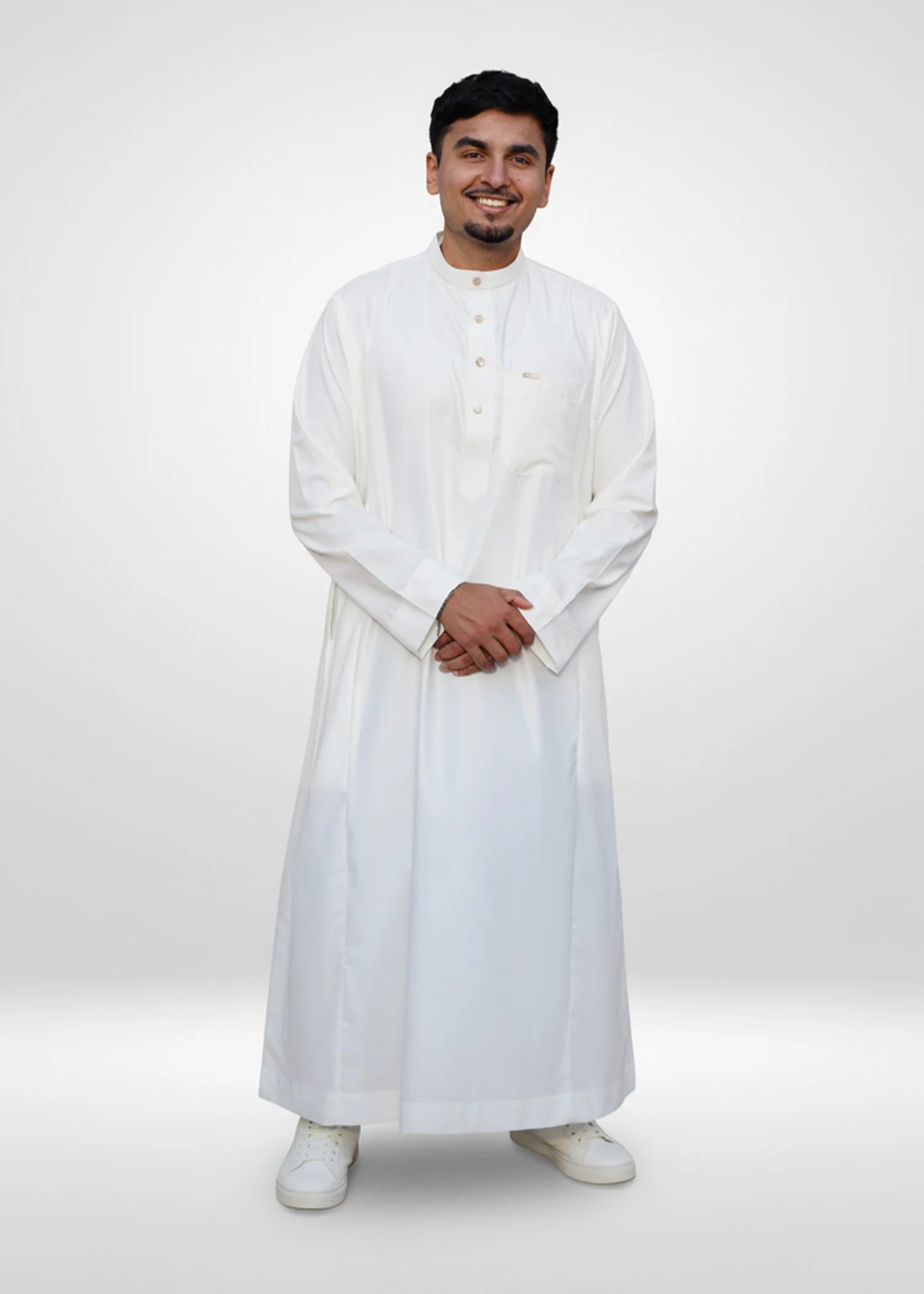 Plain Cream Adult Thobe for Men