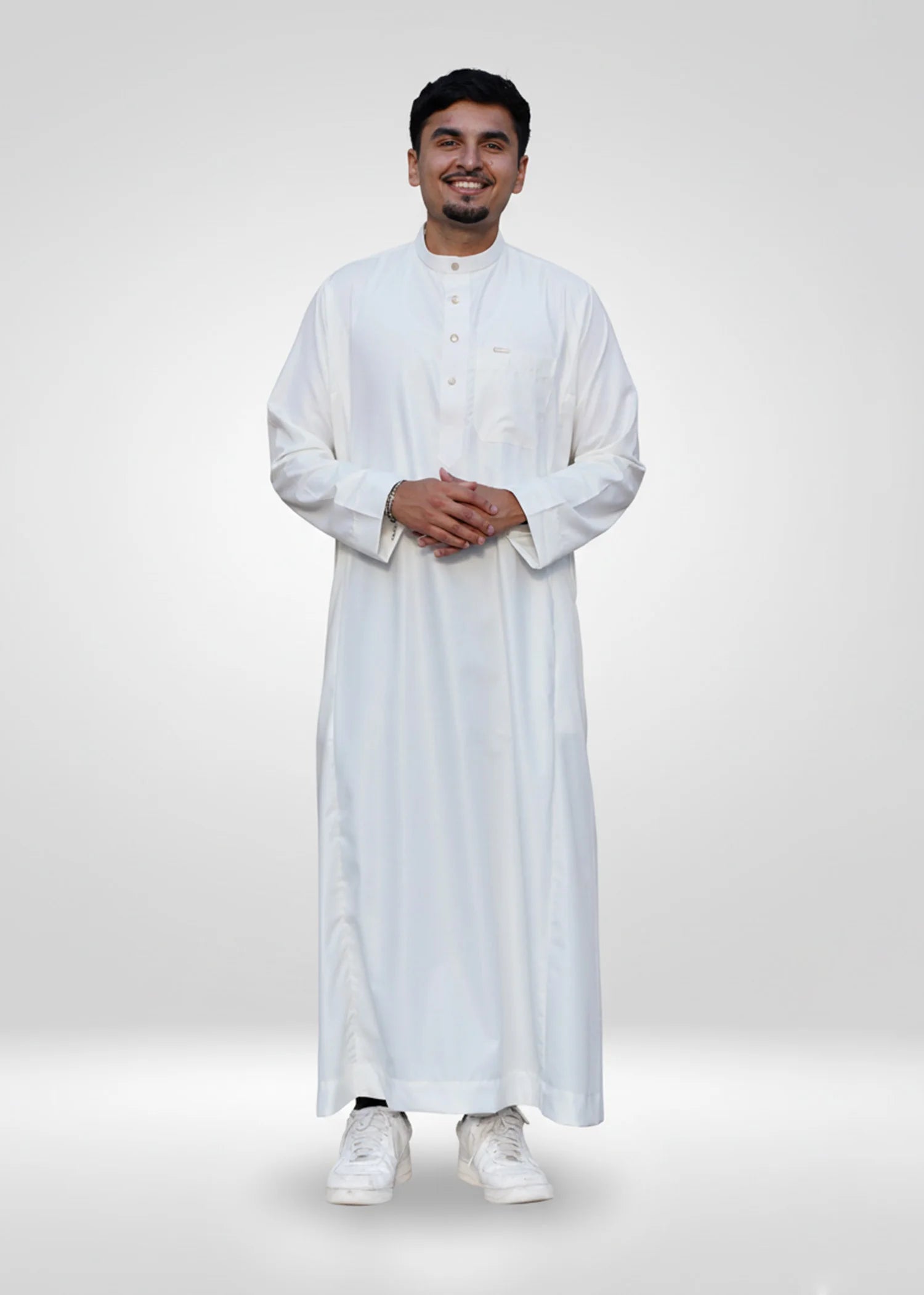 Plain Cream Adult Thobe for Men