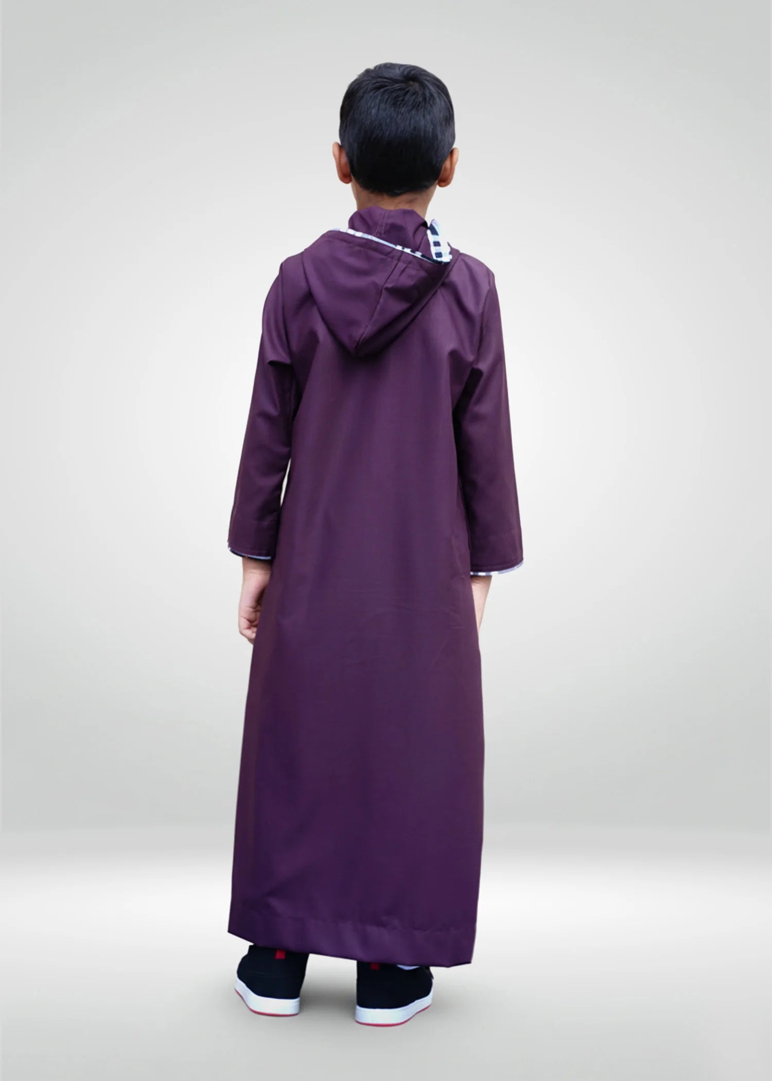 Maroon Hoodie Kids Thobe