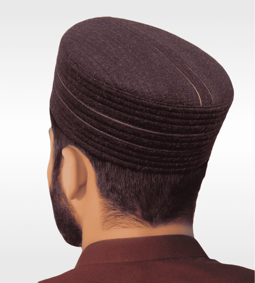 Zenith structured kufi prayer cap for men, shown from the front