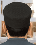 Men's Diamond Quilt Kufi – Structured Prayer Cap