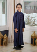 Boys' Navy Blue Thobe – Father-and-Son Match