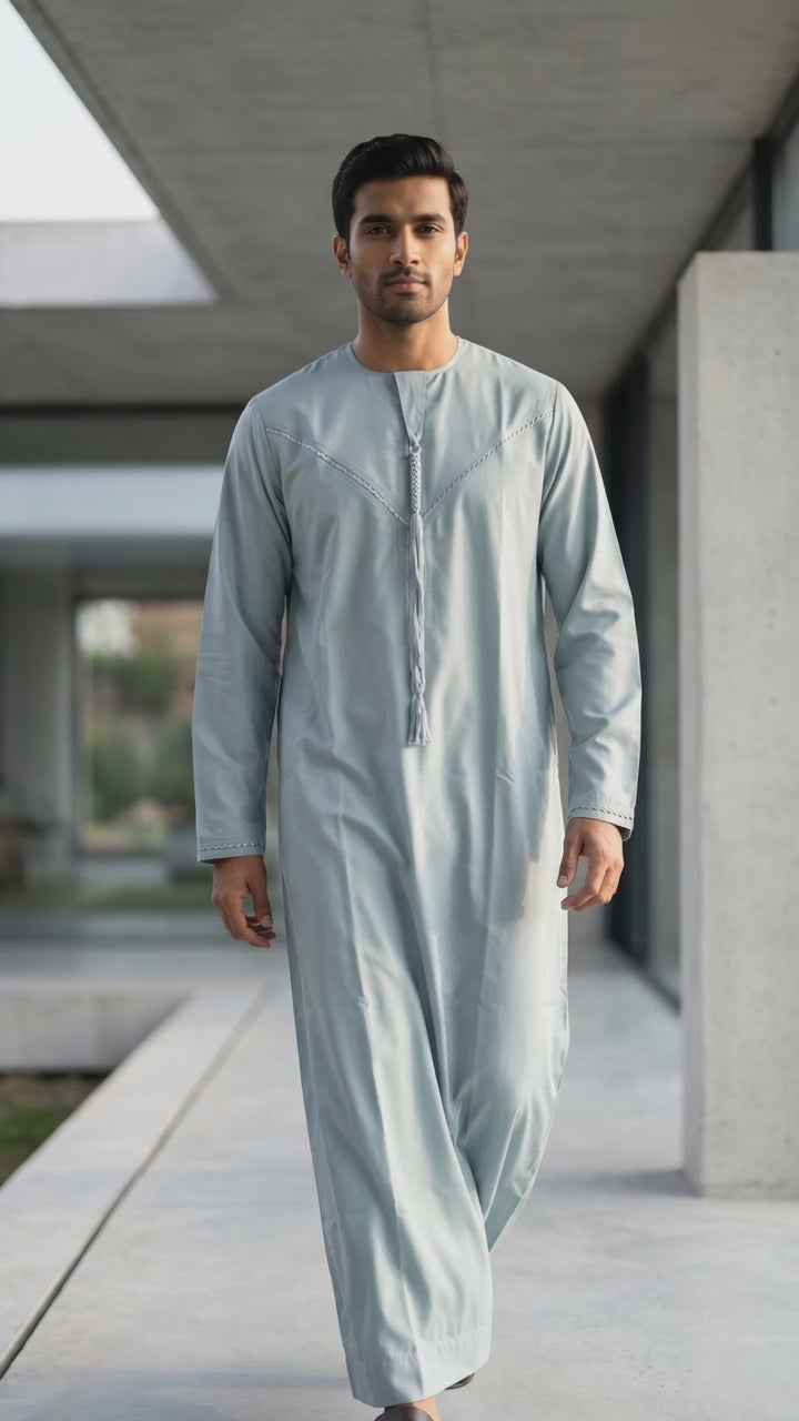 Bilkul Anwar bhai, Light Blue thobe ke liye ek aur SEO-heavy alt text hazir hai:

Image Name: designer-light-blue-thobe-mens-traditional-arab-wear

Alt Text: Designer light blue men's thobe, contemporary Islamic clothing, premium modest fashion for Muslim men, elegant summer jubbah, traditional Arab attire, high-quality Sunnah garments, affordable modern gandora, Islamic lifestyle apparel.