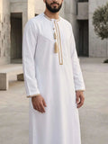 Men's White Emirati Thobe – Gulf-Style Cut